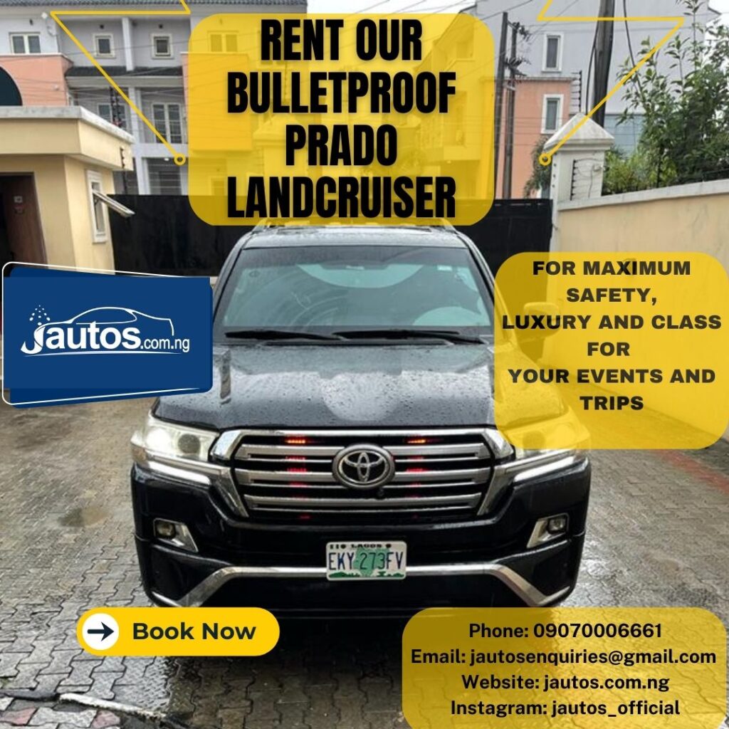 ENJOY EXTRA SECURITY ON YOUR TRIPS AND EVENTS IN OUR LUXURIOUS BULLETPROOF PRADO LANDCRUISER
