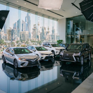 Best Cars to Rent in Lagos including Toyota Corolla, Camry, Highlander, Prado, and Lexus SUVs for business travel