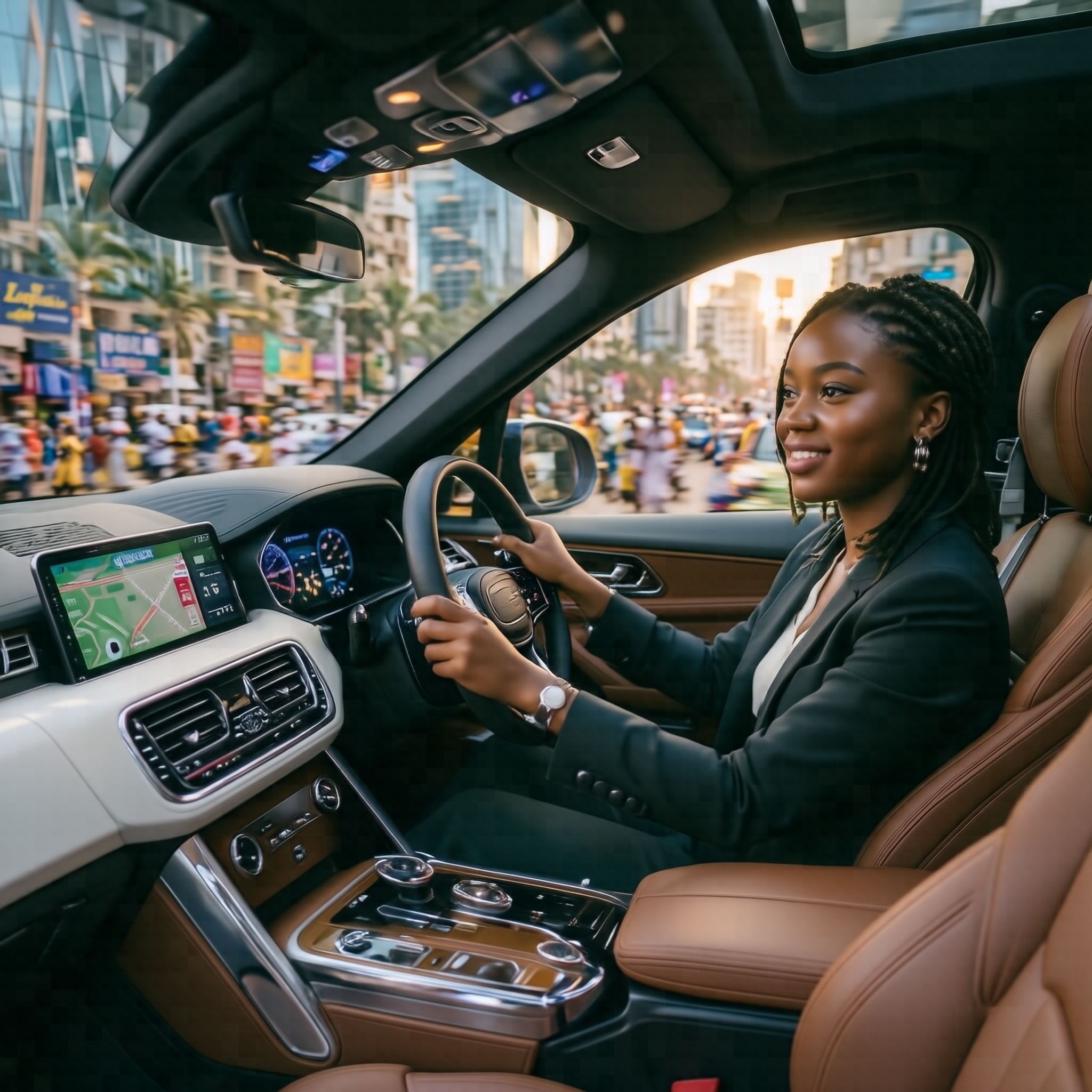 Self-drive car rentals in Lagos featuring modern sedans and SUVs available for personal, business, and family transportation