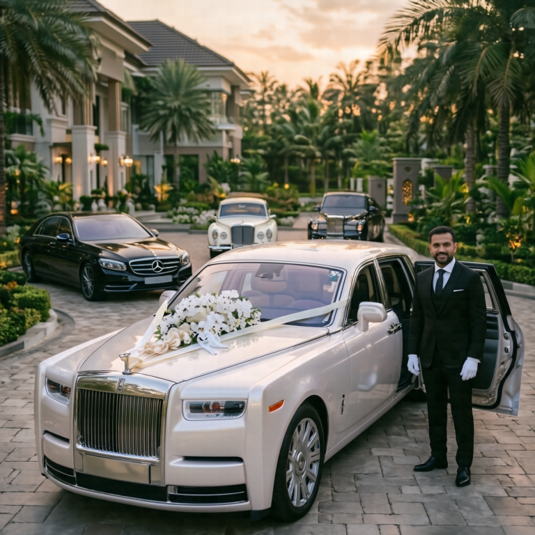 Car Rental for Weddings, Events and Special Occasions featuring luxury wedding cars, chauffeur-driven vehicles, and stylish transportation for celebrations in Lagos.
